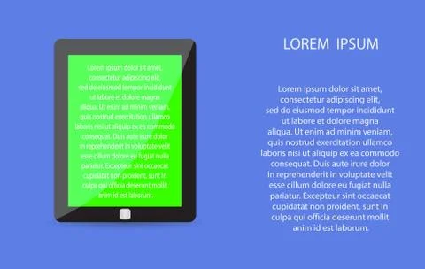 Realistic black big touch-pad icon Stock Illustration
