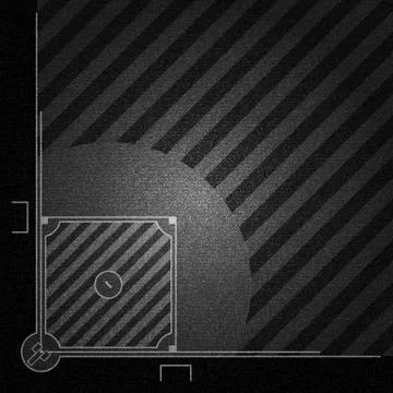 Realistic Black Denim texture of Baseball field element vector illustration d Stock Illustration