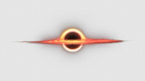 Realistic Black Hole in Deep Space with Cosmic Energy 库存影片 337557357