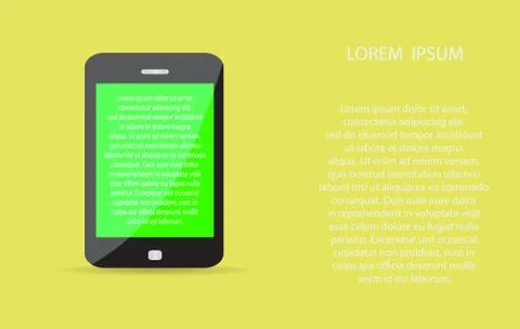 Realistic black small touch-pad icon Stock Illustration
