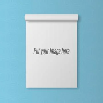 Realistic blank Template of open Notepad Stock Illustration