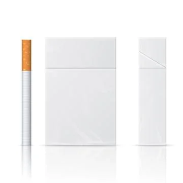 Realistic blanks of cigarette pack Ilustración de archivo