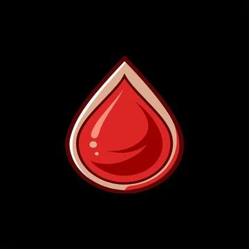 Realistic Blood Dripping on White Background,  blood, Blood Dripping Illustrazione stock