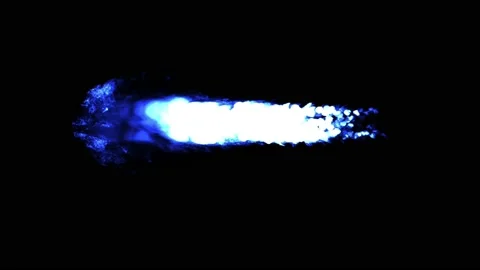 Realistic blue flame. Stock Footage 165379641