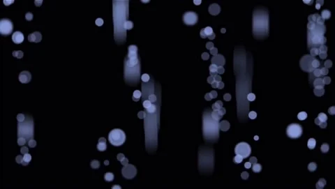 Realistic blue light bokeh on black background Stock Footage 145518805