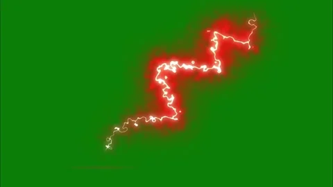 Realistic Blue Lightning Strike Hitting the Ground with Electric Smoke Effect Vídeos de archivo 334989368