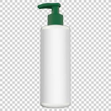 Realistic Body Lotion 3D Rendering Mockup Template Stock Illustration