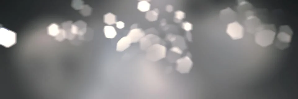 Realistic bokeh with geometric hexagonal iris. Stock Illustration