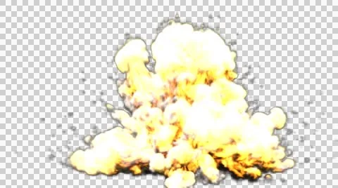 Realistic Bomb Explosion Stock Footage 46896344