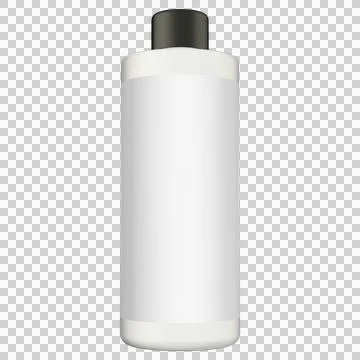 Realistic Bottle 3D Rendering Mockup Template Stock Illustration
