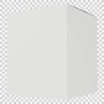 Realistic Box 3D Rendering Mockup Template Stock Illustration