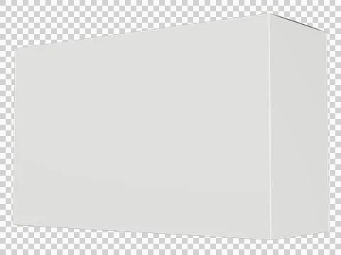 Realistic Box 3D Rendering Mockup Template Stock Illustration