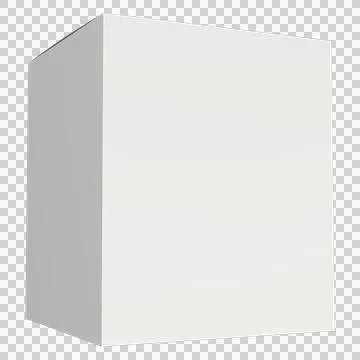 Realistic Box 3D Rendering Mockup Template Stock Illustration