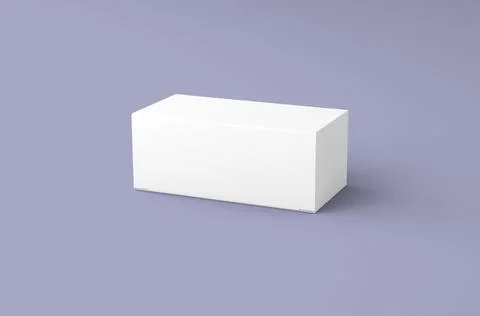 Realistic box packaging mockup for tea advertising on clean background. Stock Illustration