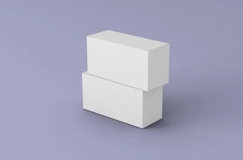 Realistic box packaging mockup for tea advertising on clean background. Illustrazione stock