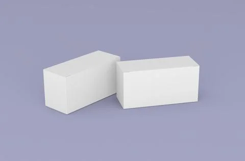 Realistic box packaging mockup for tea advertising on clean background. Stock Illustration