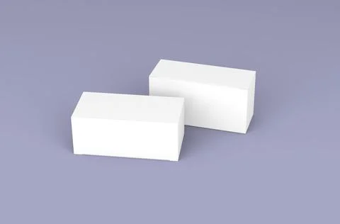 Realistic box packaging mockup for tea advertising on clean background. Stock Illustration