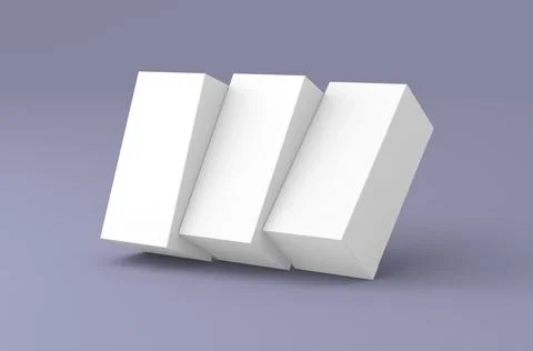 Realistic box packaging mockup for tea advertising on clean background. Stock Illustration