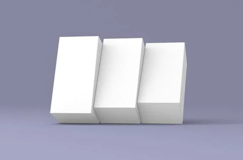 Realistic box packaging mockup for tea advertising on clean background. Stock Illustration