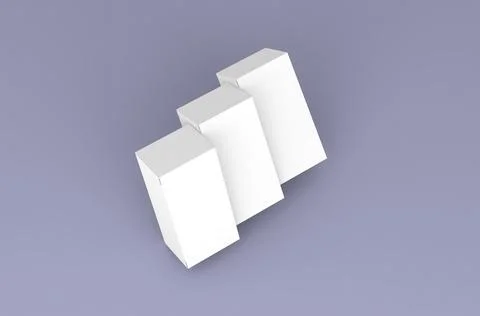 Realistic box packaging mockup for tea advertising on clean background. Stock Illustration