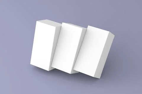 Realistic box packaging mockup for tea advertising on clean background. Stock Illustration