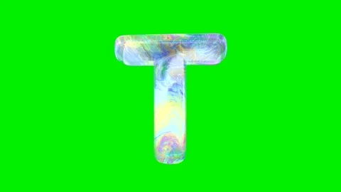 Realistic brick and soap bubble texture alphabet Stock Footage 333206819