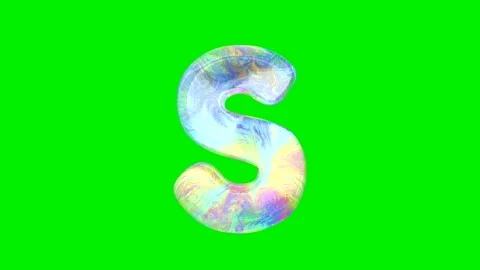 Realistic brick and soap bubble texture alphabet Stock Footage 333206822