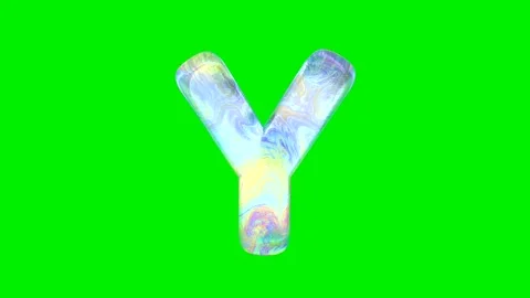 Realistic brick and soap bubble texture alphabet Stock Footage 333206868