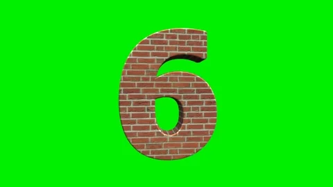 Realistic brick texture number Stock Footage 333204474