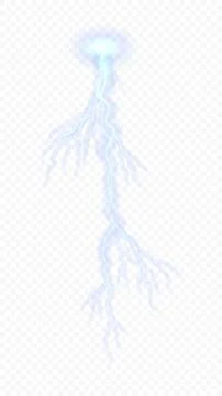 Realistic bright glowing bolt Stock Illustration