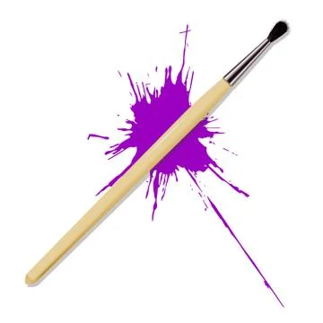 Realistic brush Stock Illustration