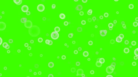 Realistic Bubble Foam Underwater Animation on Green Screen Background Stock Footage 313225993