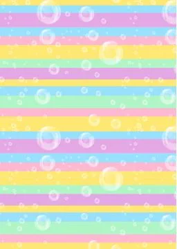 Realistic bubbles on abstract line 스톡 일러스트