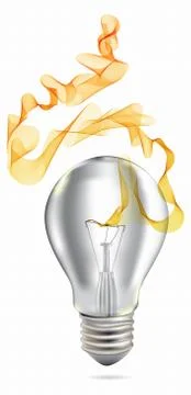 Realistic bulb Stock Illustration