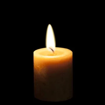 Realistic Burning Candle Illustrazione stock