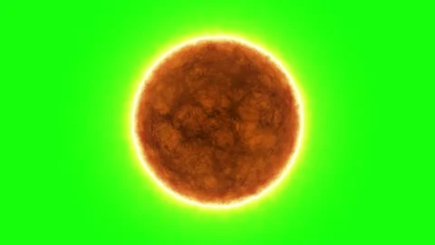 Realistic burning sun surface with flares on green screen background. 3d render 스톡 동영상 166703969