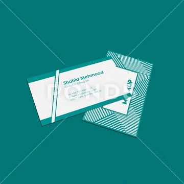 Realistic Business Card Mock-up Modello PSD