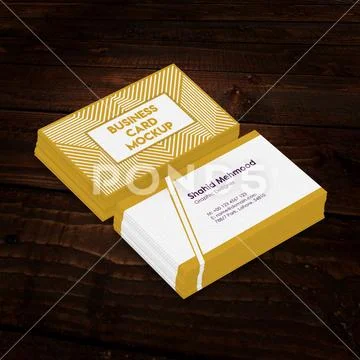 Realistic Business Card Mock-up PSD Template