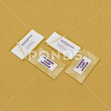 Realistic Business Card Mock-up PSD Template