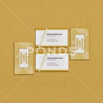 Realistic Business Card Mock-up PSD Template
