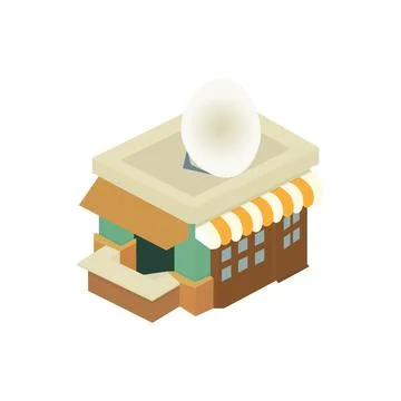 Realistic cafe diner icon. Vector illustration eps 10 Stock-Illustration