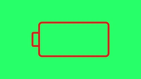 Realistic camera settings battery low on... | Stock Video | Pond5