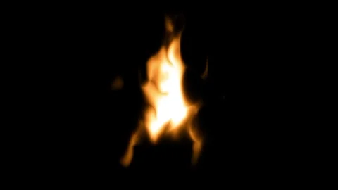 Realistic Campfire Bonfire Flame Stock Footage 336837813