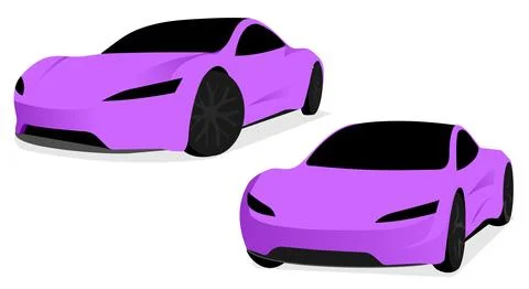 Realistic car isolated on white. Vector car illustration. Stock Illustration
