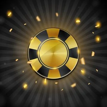 Realistic casino chips Stock Illustration