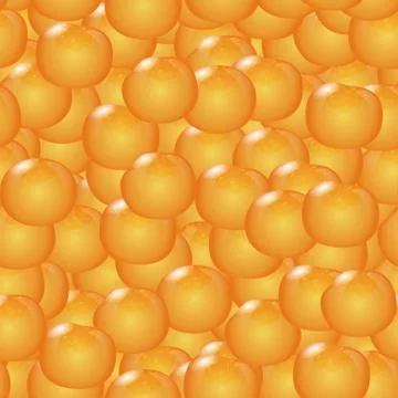 Realistic Caviar Seamless Pattern Stock Illustration