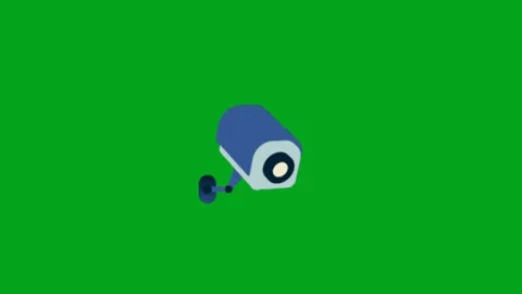Realistic CCTV Camera Security Animation Loop Stock Footage 340463258