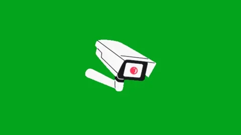 Realistic CCTV Camera Security Animation Loop Stock Footage 340463260