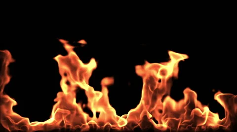 Realistic cg flames Stock Footage 66195831