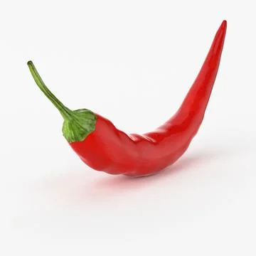 3D Model: Realistic Chili ~ Buy Now #91427611 | Pond5